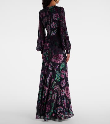 Abito lungo trasparente con ricamo | Etro