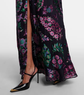 Abito lungo trasparente con ricamo | Etro