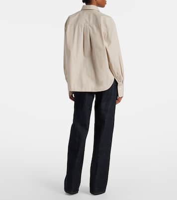 Camisa cropped de algodón | Victoria Beckham