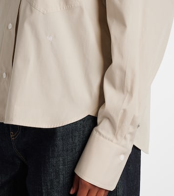 Camisa cropped de algodón | Victoria Beckham