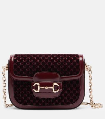 Gucci Horsebit 1955 Small velvet shoulder bag | Gucci