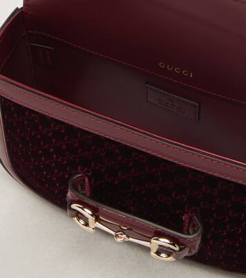 Gucci Horsebit 1955 Small velvet shoulder bag | Gucci