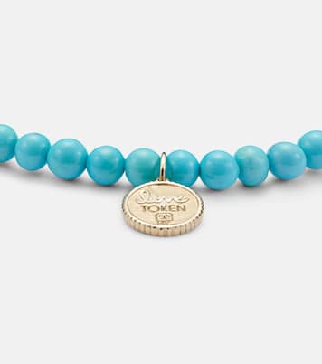 Collana piccola in oro 14kt con diamante | Sydney Evan