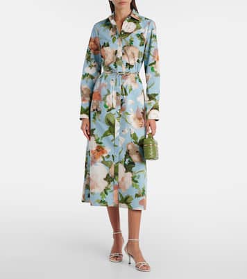 Robe chemise à fleurs | Erdem