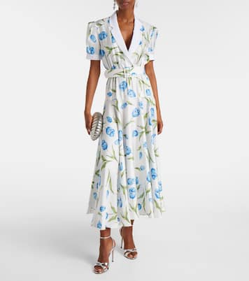 Midikleid aus Seiden-Twill | Rodarte