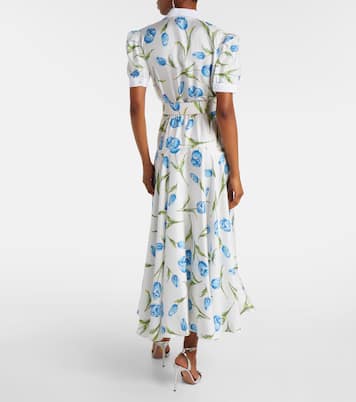 Midikleid aus Seiden-Twill | Rodarte