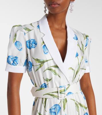 Midikleid aus Seiden-Twill | Rodarte