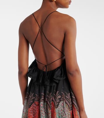 Vestido largo Rhiannon de seda | Zimmermann