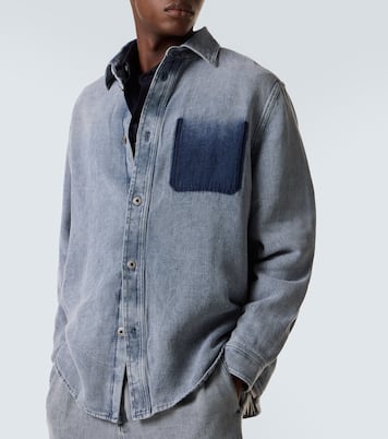 Cotton and linen canvas shirt | Loewe