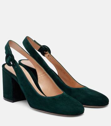Suede slingback pumps | Gianvito Rossi