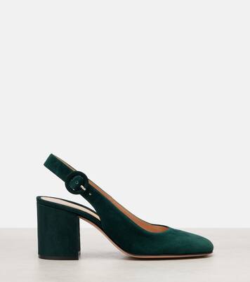 Suede slingback pumps | Gianvito Rossi