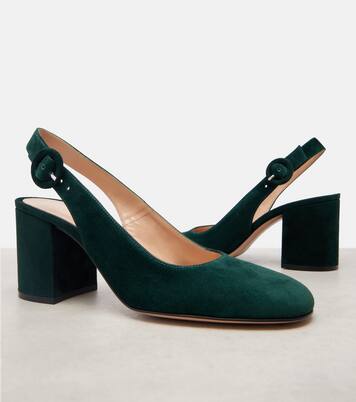 Suede slingback pumps | Gianvito Rossi