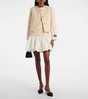 Logo wool-blend bouclé jacket | Patou