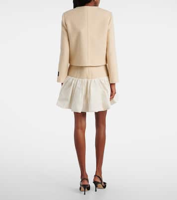 Logo wool-blend bouclé jacket | Patou