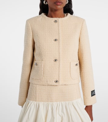 Logo wool-blend bouclé jacket | Patou