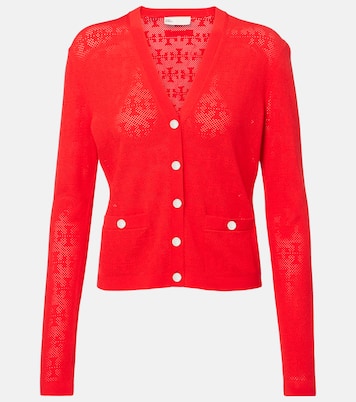 Cardigan T Monogram aus Jacquard | Tory Burch