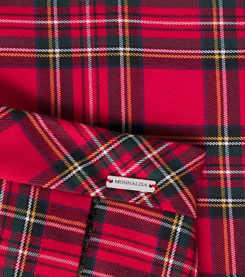 Pleated plaid skort | Monnalisa