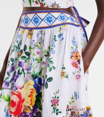 Falda larga Tiles Darls de lino | Camilla