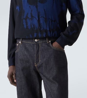 Mid-rise wide-leg jeans | McQueen
