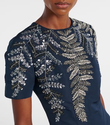 缀饰罗缎长礼服 | Oscar de la Renta