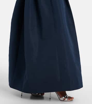 缀饰罗缎长礼服 | Oscar de la Renta