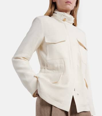 Feldjacke Traveller Mini aus Leinen-Crêpe | Loro Piana