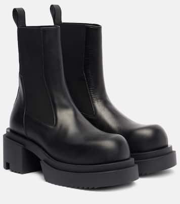 Beatle leather platform Chelsea boots | Rick Owens