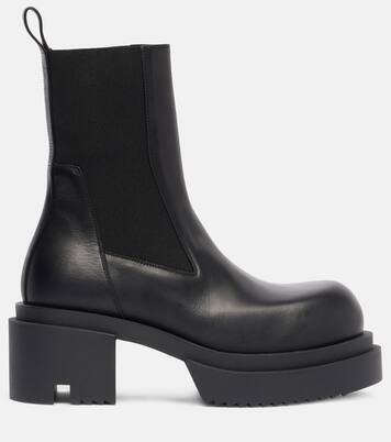Beatle leather platform Chelsea boots | Rick Owens