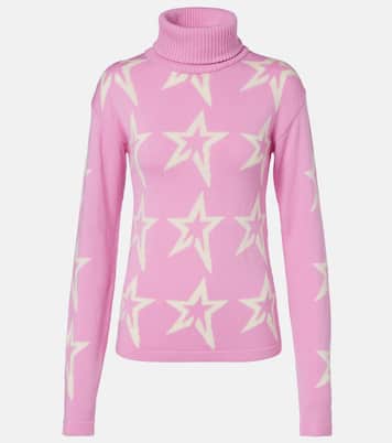 Pull à col roulé Star Dust intarsia en laine | Perfect Moment