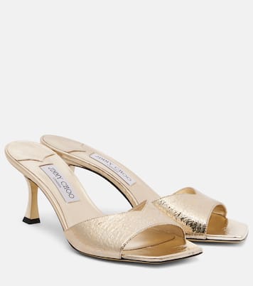 Skye 70 metallic mules | Jimmy Choo