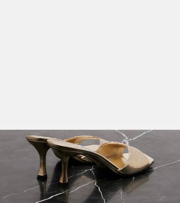 Skye 70 metallic mules | Jimmy Choo