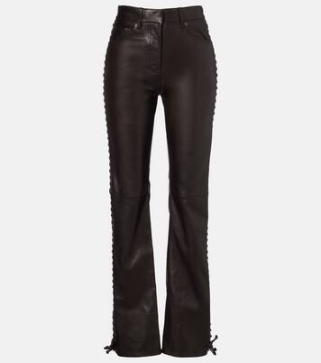 Pantalon droit en cuir | Rotate
