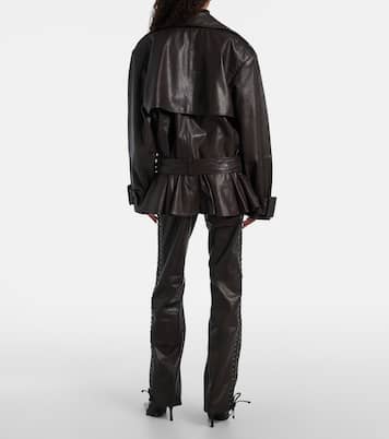 Pantalon droit en cuir | Rotate