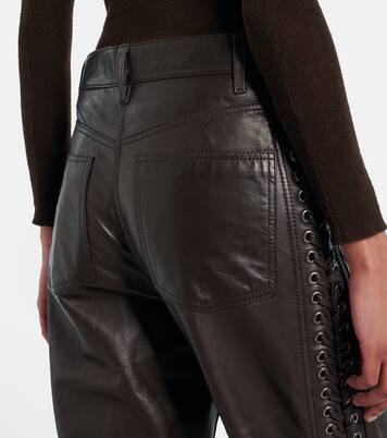 Pantalon droit en cuir | Rotate