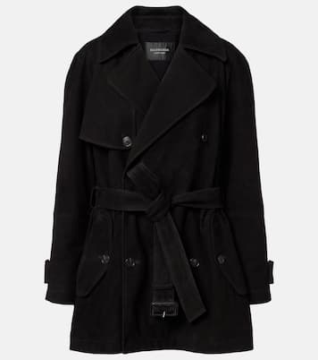 Suede trench coat | Balenciaga