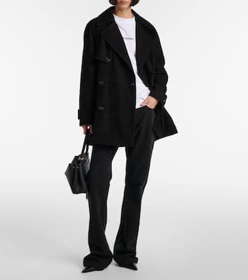 Suede trench coat | Balenciaga