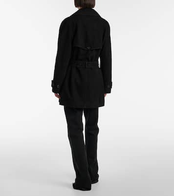 Suede trench coat | Balenciaga