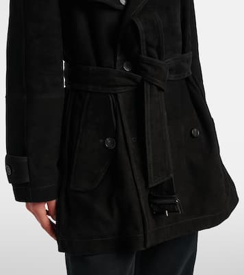 Suede trench coat | Balenciaga