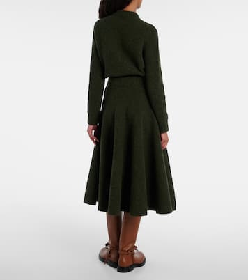 Knot bouclé midi skirt | Bottega Veneta