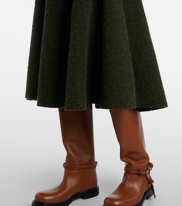 Knot bouclé midi skirt | Bottega Veneta
