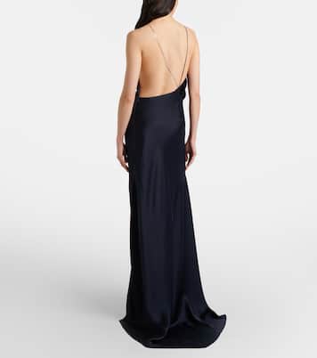 Robe aus Satin | Victoria Beckham