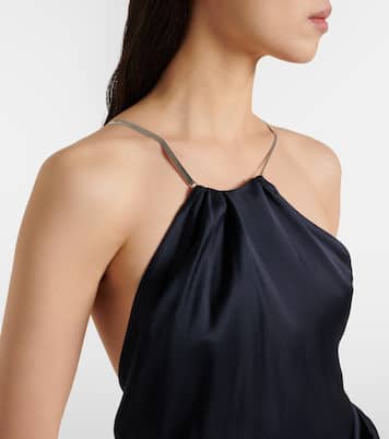 Robe aus Satin | Victoria Beckham
