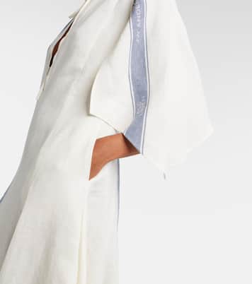 Asymmetric linen maxi dress | JW Anderson