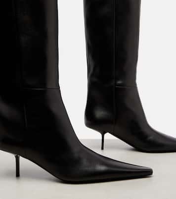 Victoire 55 leather knee-high boots | Saint Laurent
