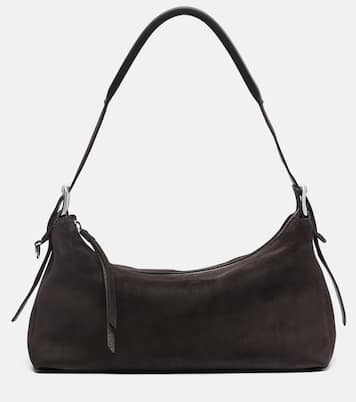 Schultertasche Small aus Veloursleder | Lemaire