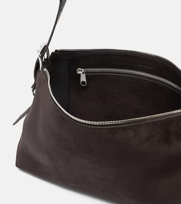 Schultertasche Small aus Veloursleder | Lemaire