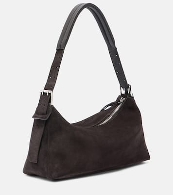 Schultertasche Small aus Veloursleder | Lemaire
