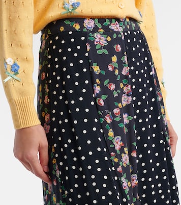 Gracella paneled midi skirt | Rixo