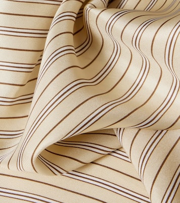 Foulard rayé en soie | Toteme