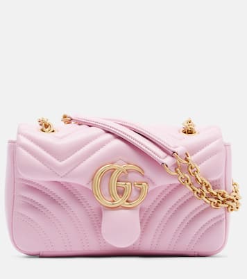 GG Marmont Small leather shoulder bag | Gucci